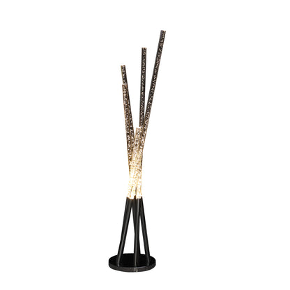 Chrome 5-Light Tubular Contemporary Floor Lamp
