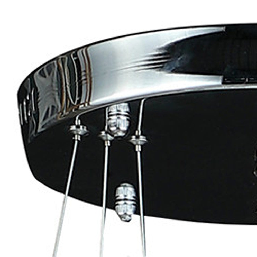 Silver & Crystals Dimmable Chandelier