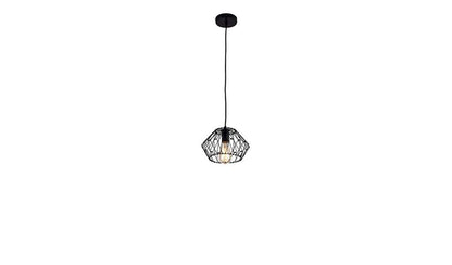 Black Cage Modern Industrial Single Bulb Hanging Pendent Light