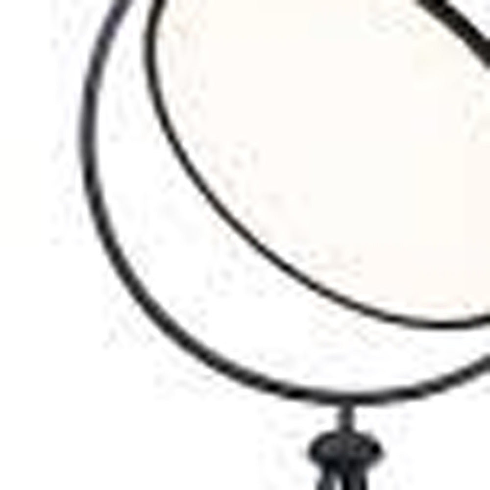 Black Tripod Floor Lamp w/ Black Shade