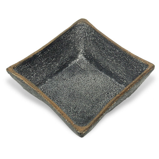 Black Cast Iron Diamond Square Bowl