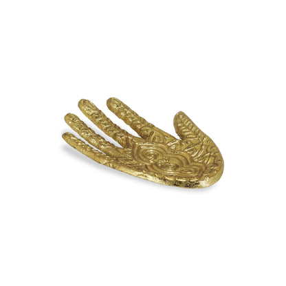 Gold Hamza Metal Handmade Tray