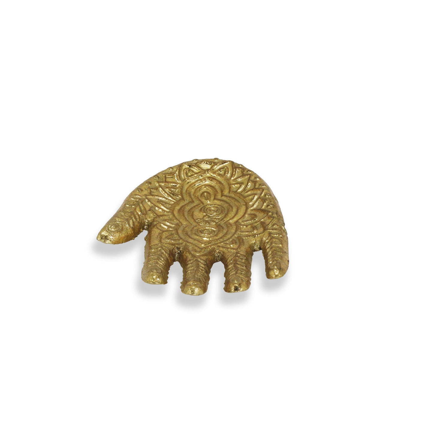 Gold Hamza Metal Handmade Tray