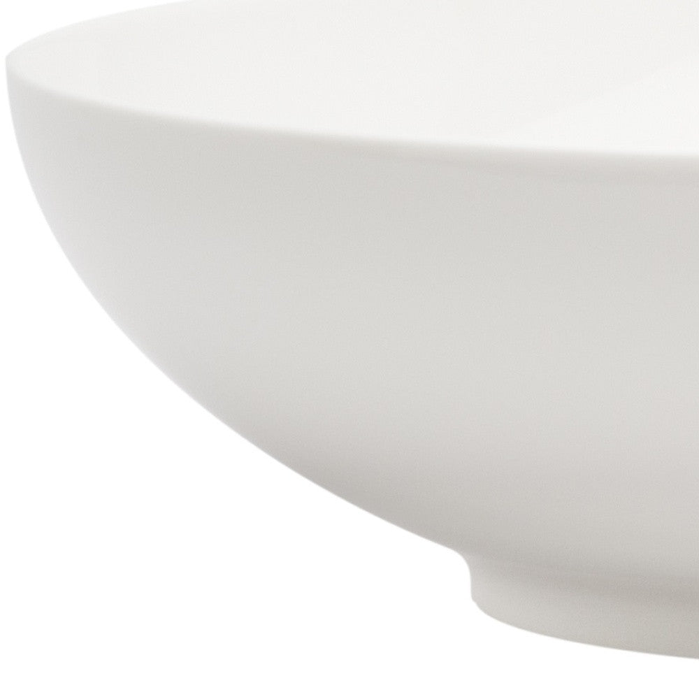 White Six Piece Porcelain Set of 6 Bowl Set