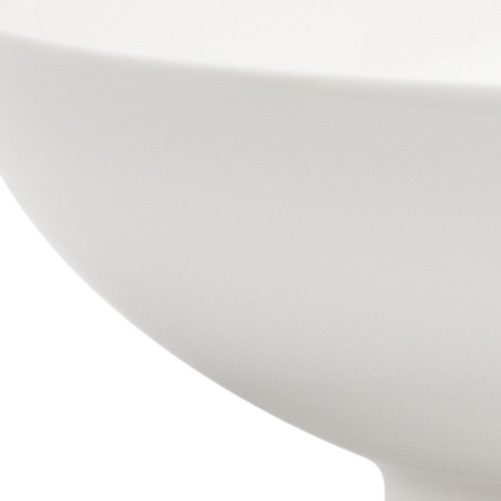 White Six Piece Porcelain Set of 6 Bowl Set