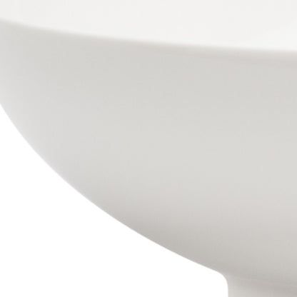 White Six Piece Porcelain Set of 6 Bowl Set