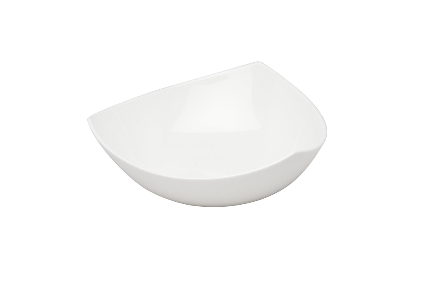White Six Piece Triangle Bone China Set of 6 Bowl Set