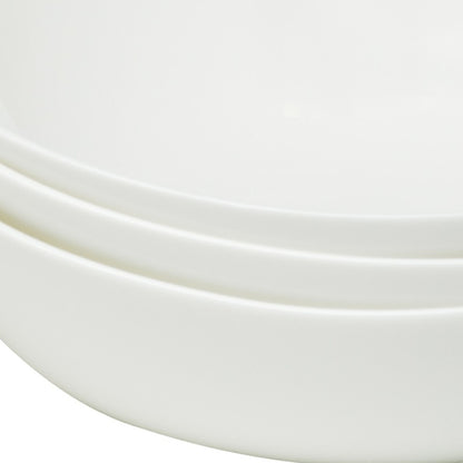 White Six Piece Triangle Bone China Set of 6 Bowl Set
