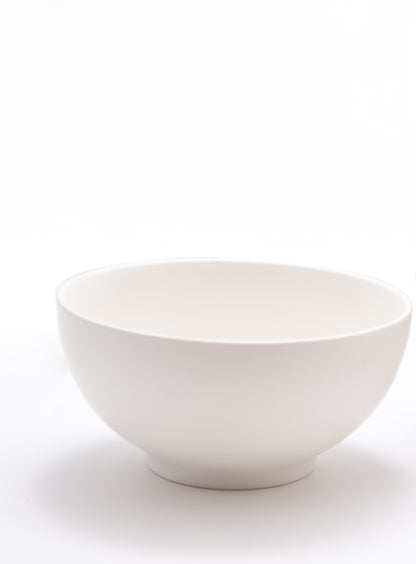 White 4-Piece Porcelain Set of 4 Bowl Set