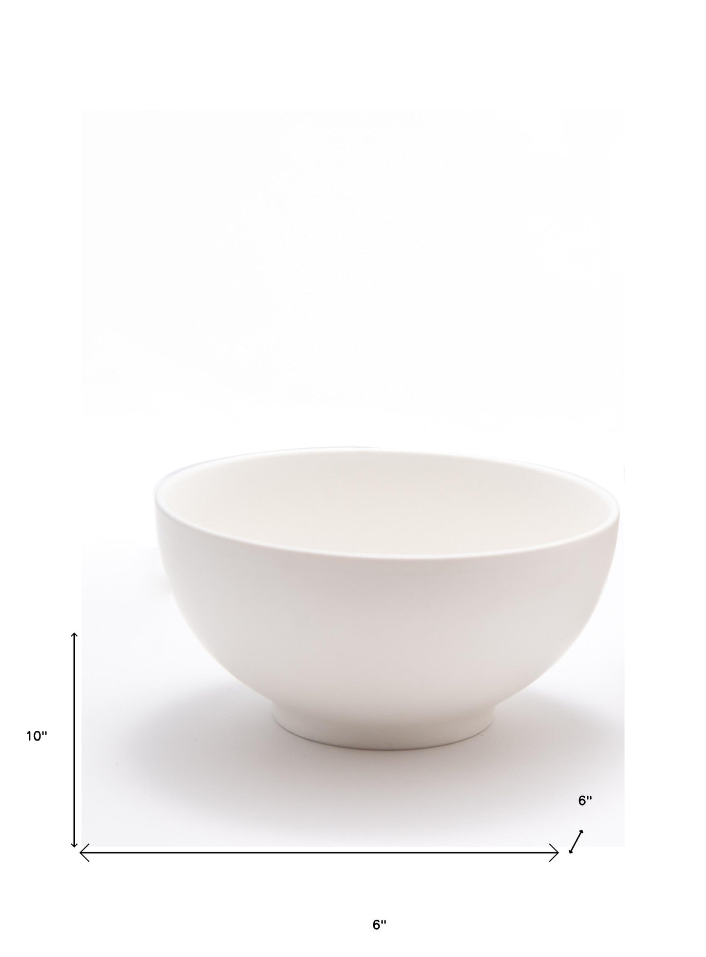 White 4-Piece Porcelain Set of 4 Bowl Set