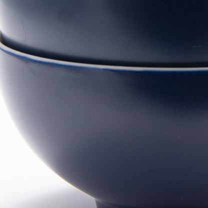 Blue and White 4-Piece Porcelain Set of 4 Bowl Set