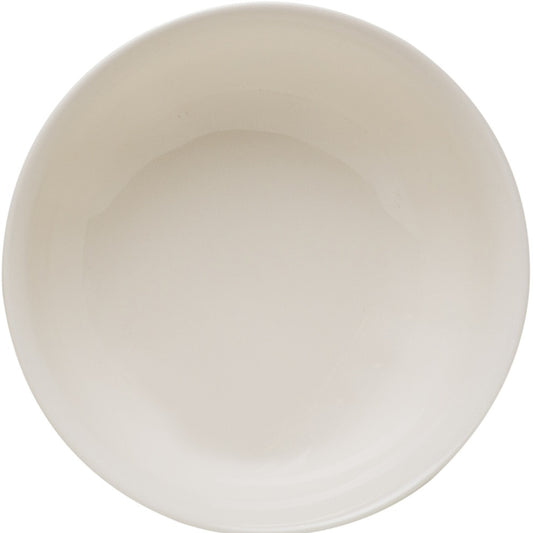 White 4-Piece Round Scallop Stoneware Set of 4 Bowl Set