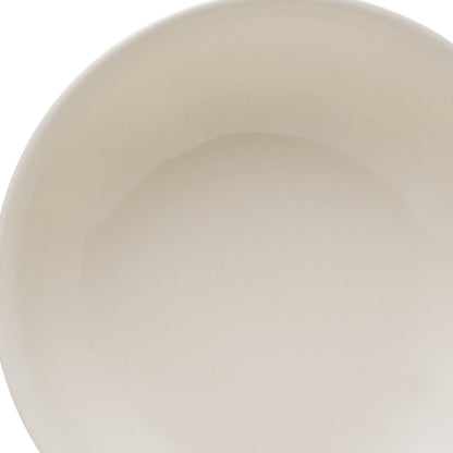 White 4-Piece Round Scallop Stoneware Set of 4 Bowl Set
