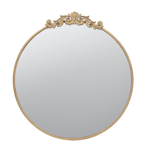 Gold Crowned Top Accent Mirror