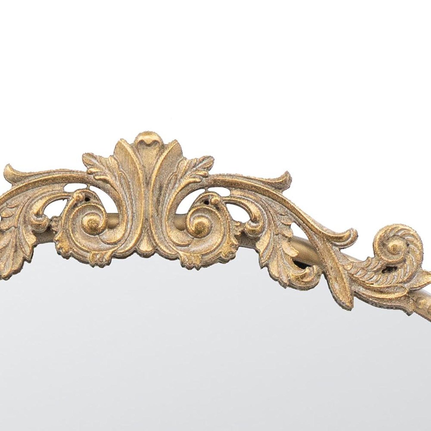 Gold Crowned Top Accent Mirror