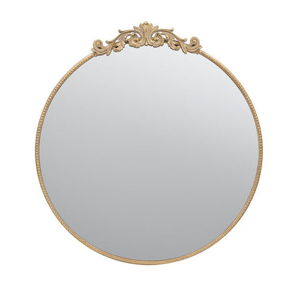 Gold Crowned Top Accent Mirror