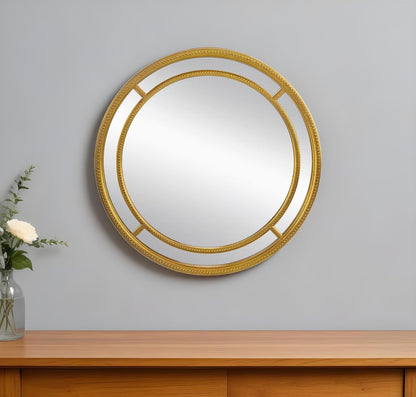 Gold Double Frame Accent Mirror