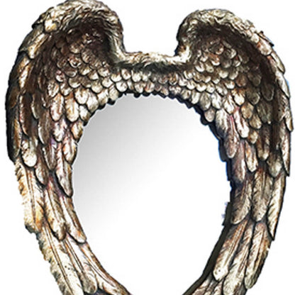 Antiqued Gold Heart Accent Mirror