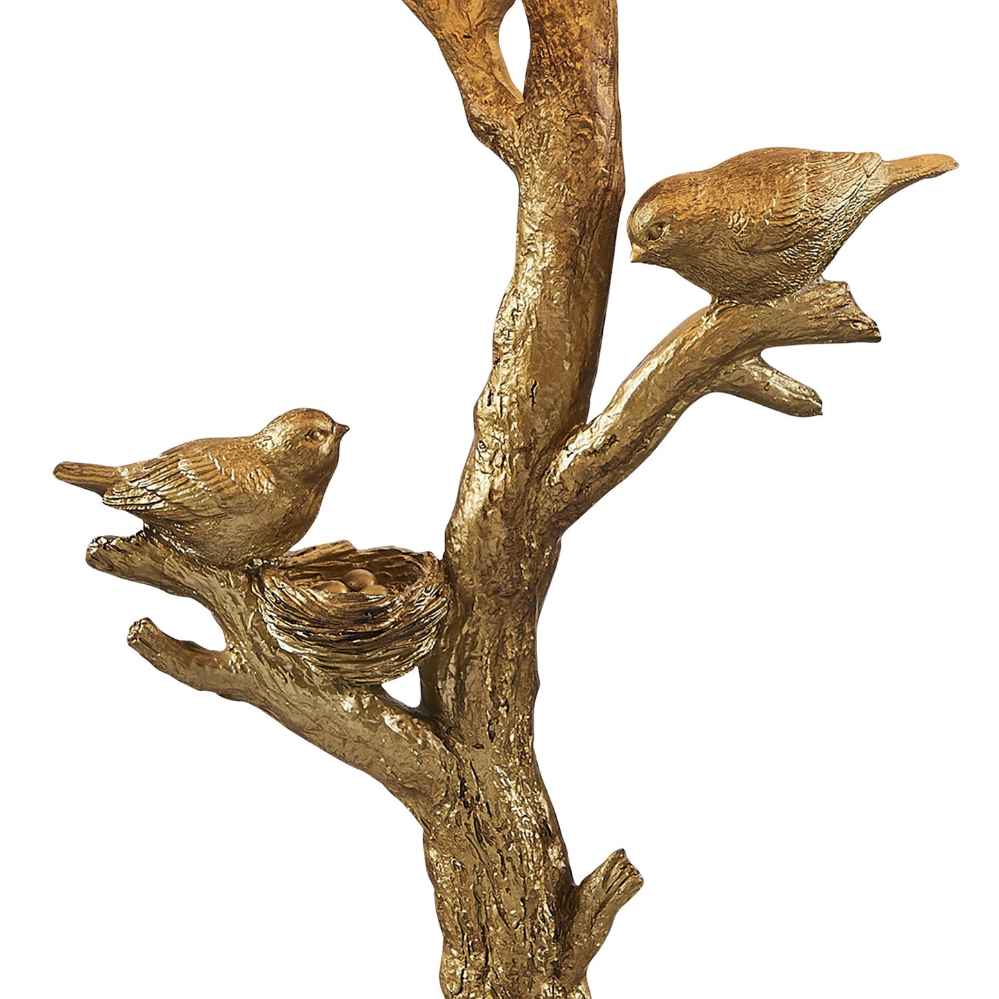 Golden Birds in a Tree Table Lamp w/ Shade