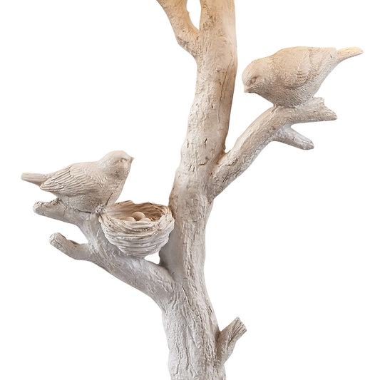 White Birds in a Tree Table Lamp w/ Shade