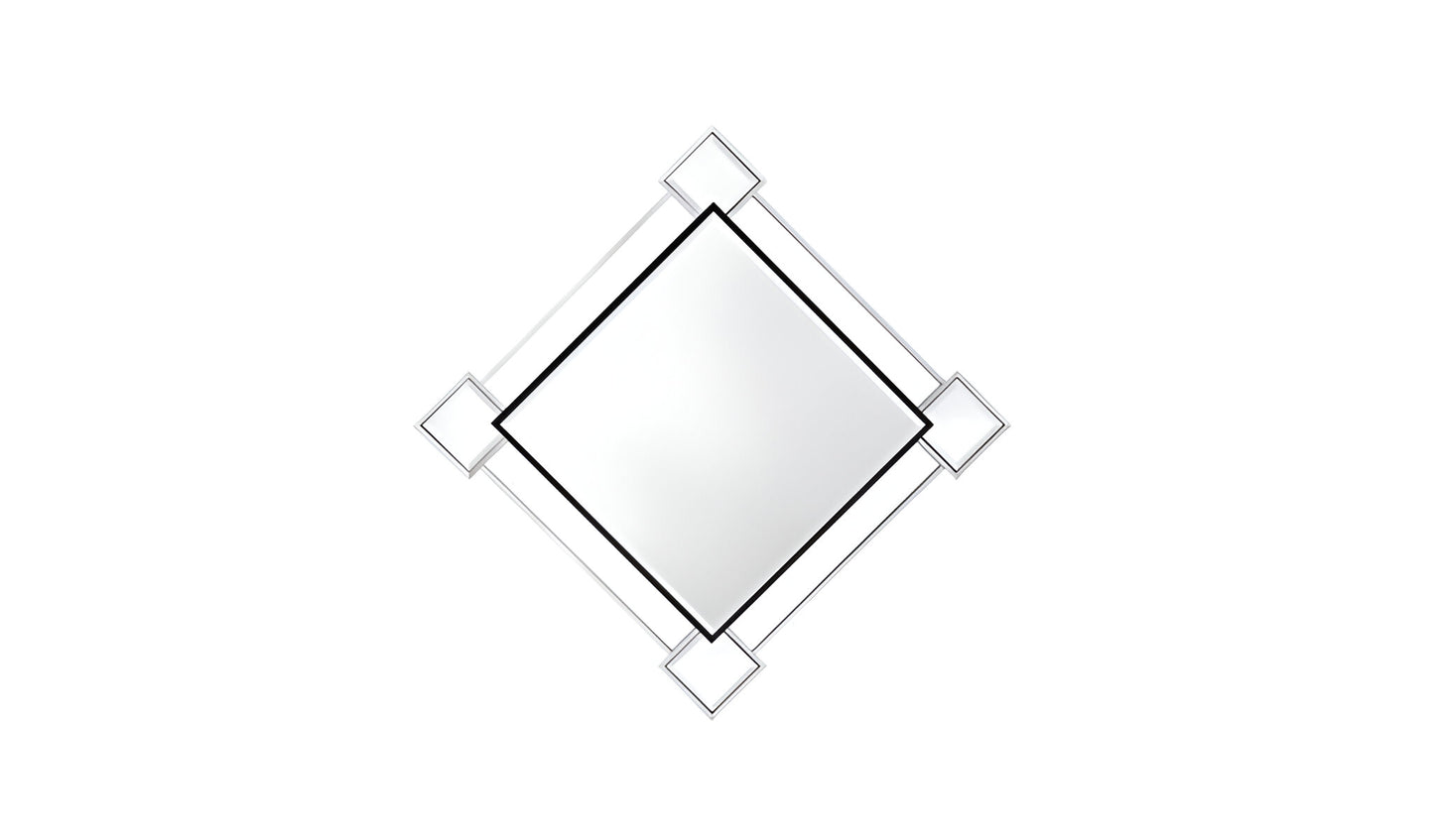 Gray And Black Abstract Accent Mirror