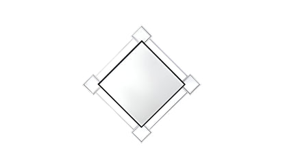 Gray And Black Abstract Accent Mirror