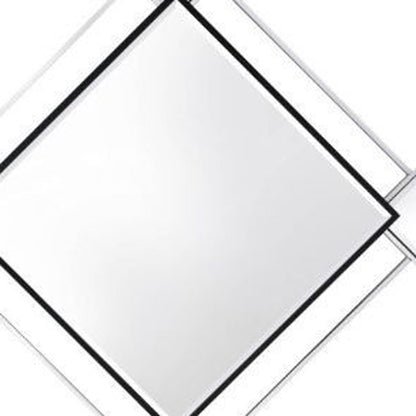 Gray And Black Abstract Accent Mirror