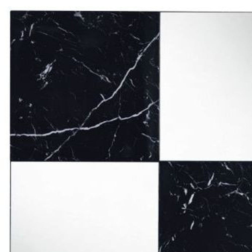 Black And Gray Square Accent Mirror