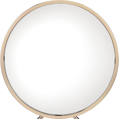 Round Metal Framed Freestanding Mirror
