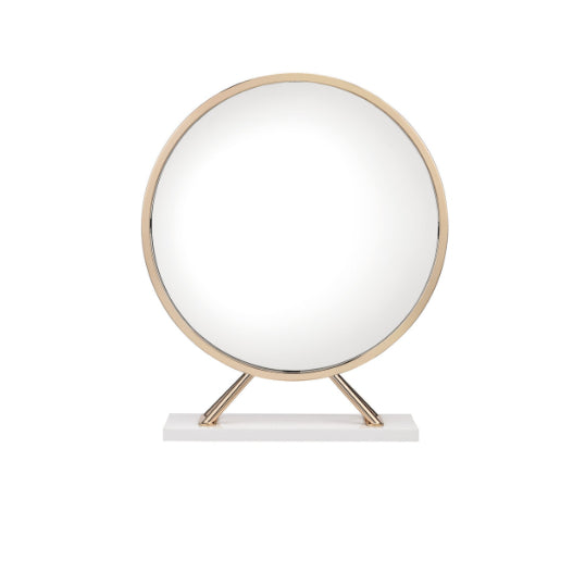 Round Metal Framed Freestanding Mirror