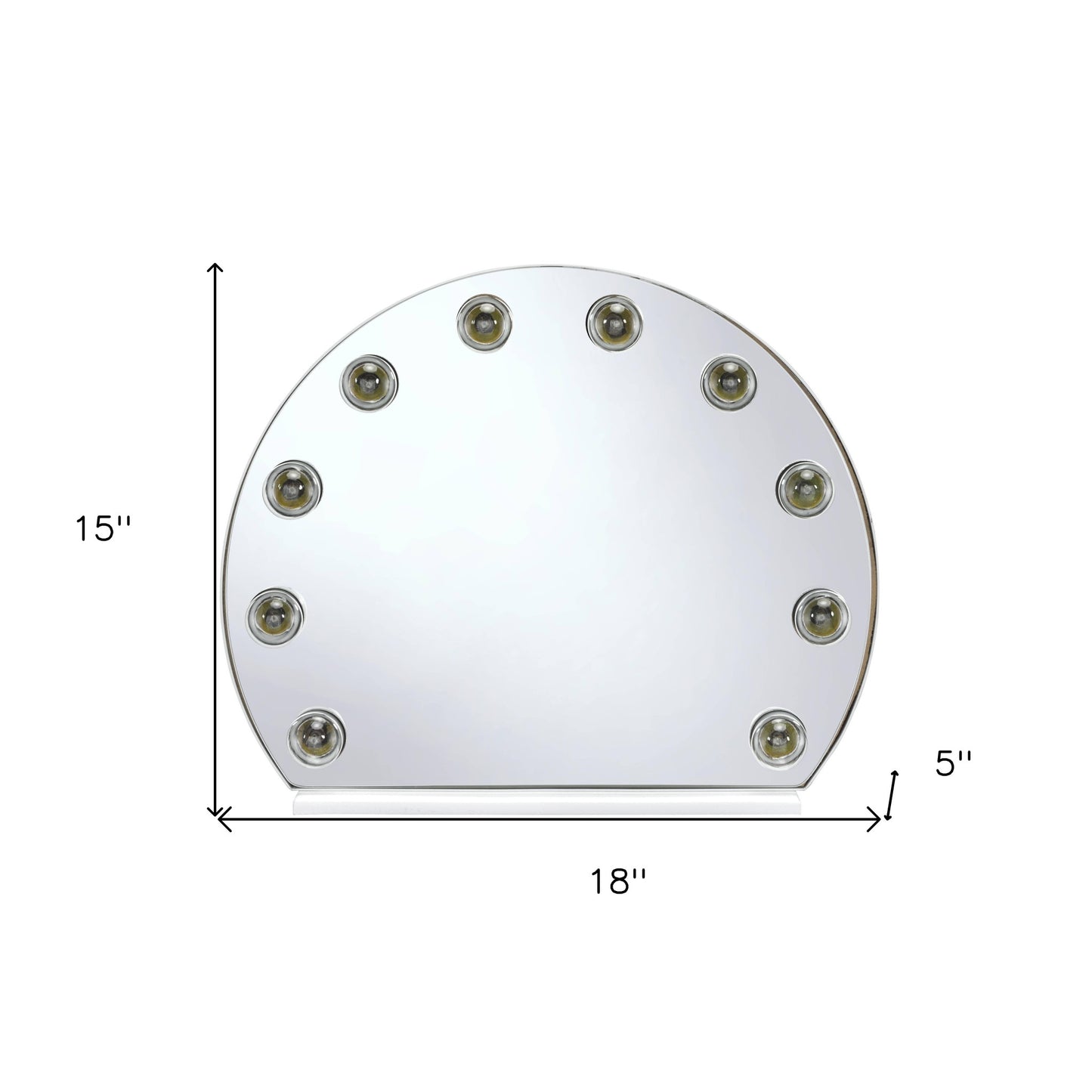 White Abstract Mounted Accent Mirror