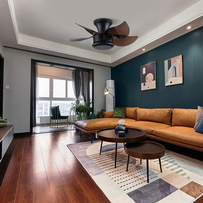 Brown 5-Blade Ceiling Fan
