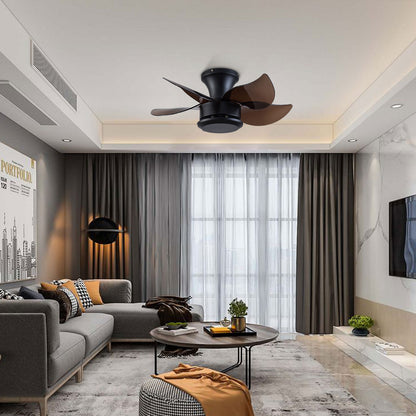 Brown 5-Blade Ceiling Fan