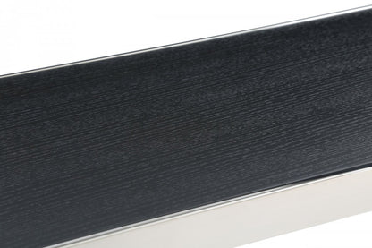 Black And Silver Rectangular High Top Bar Table