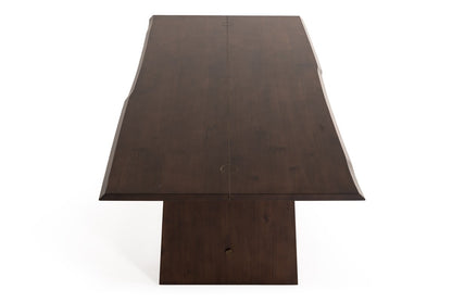 Dark Mango Rectangular Solid Wood Dining Table