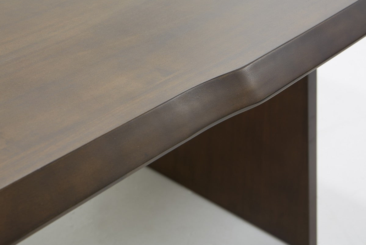 Dark Mango Rectangular Solid Wood Dining Table