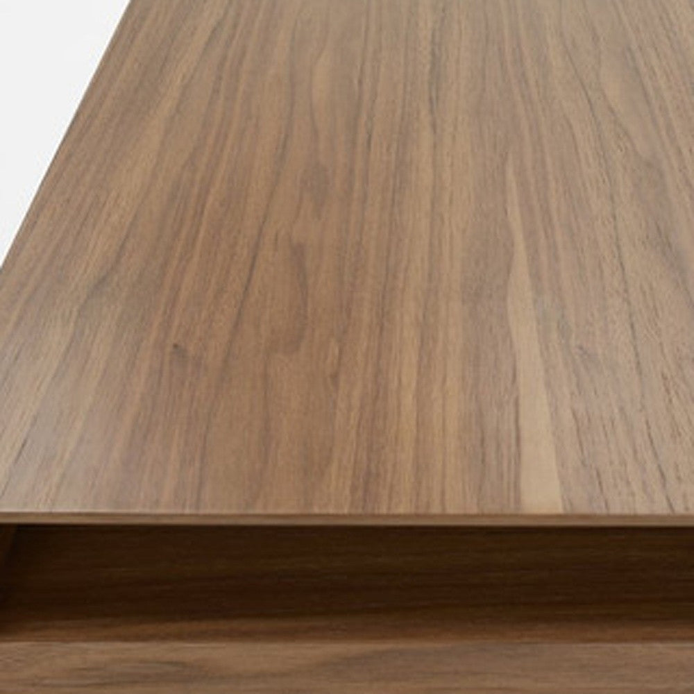 Brown And Clear Glass Dining Table