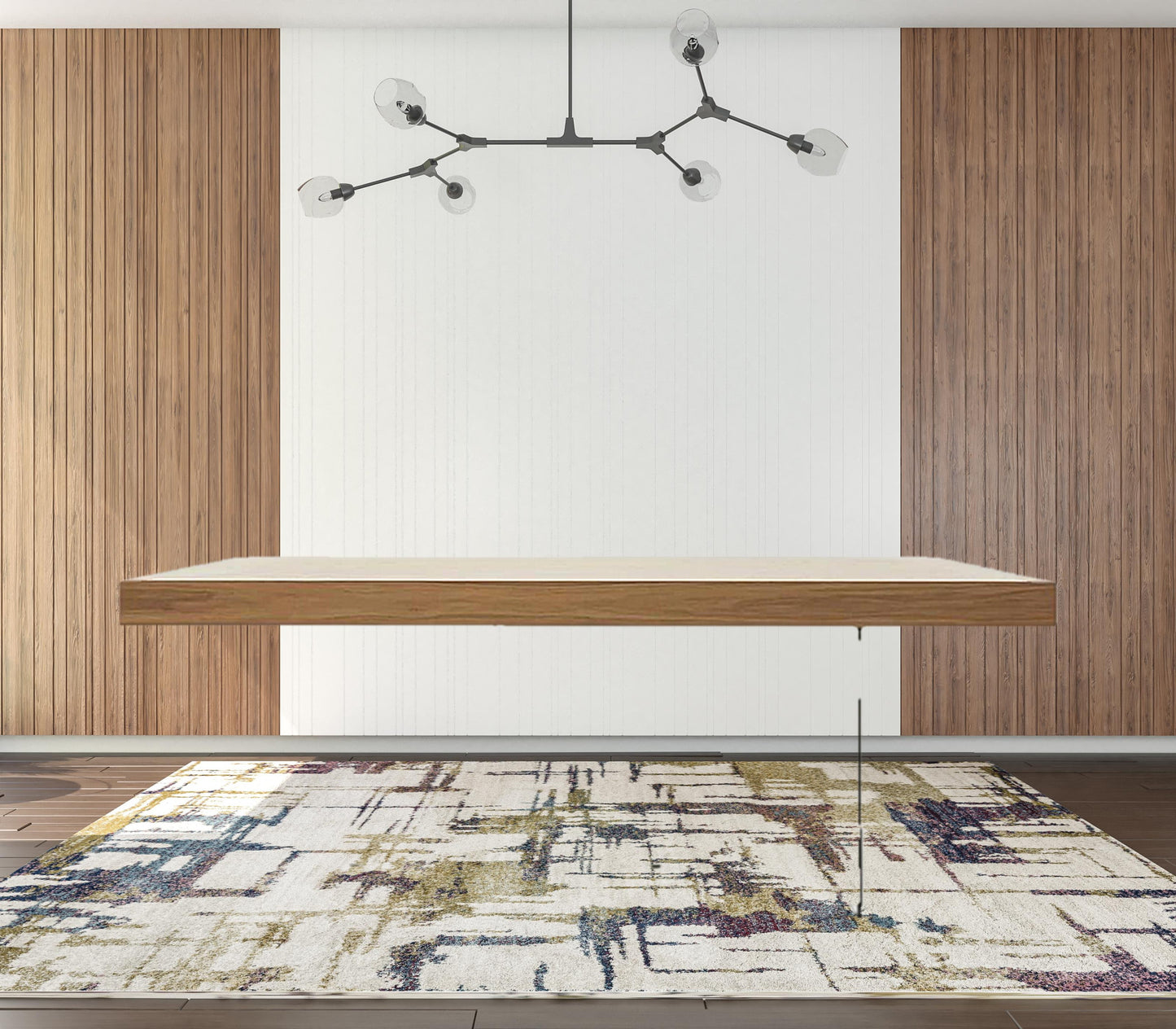 Brown And Clear Glass Dining Table