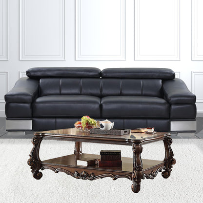 Cherry Oak Manufactured Wood Coffee Table w/ Storage