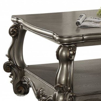 Gray Polyresin Coffee Table