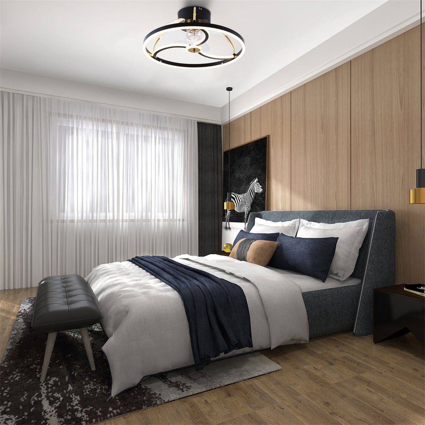 3-Blade Dimmable Ceiling Fan