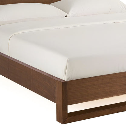 Brown Wood California King Bed Frame