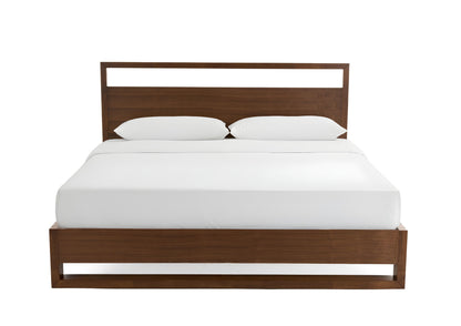 Brown Wood California King Bed Frame