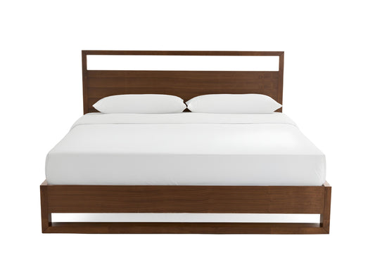 Brown Wood & California King Bed
