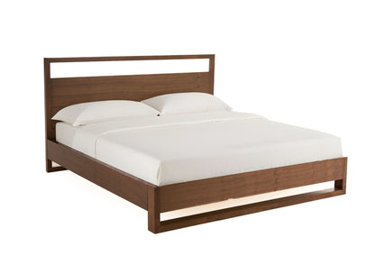 Brown Wood California King Bed Frame