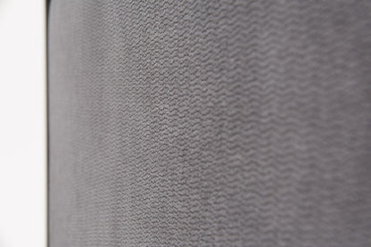 Gray Wood & Linen Queen Bed