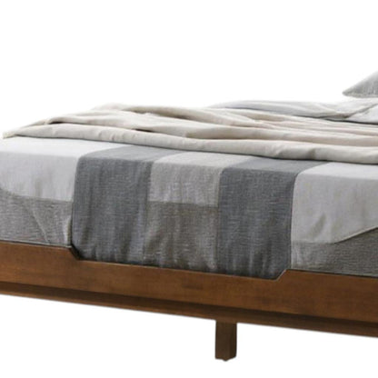 Brown Wood Queen Bed