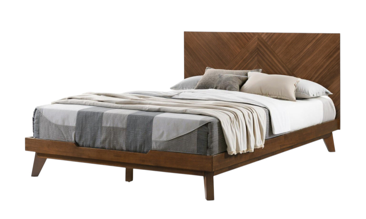 Emory Brown Wood Queen Bed