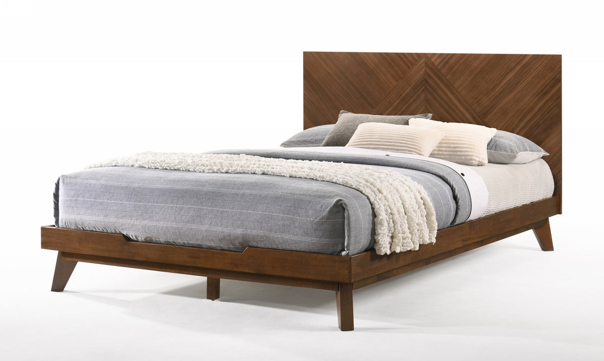 Walnut Wood King Bed