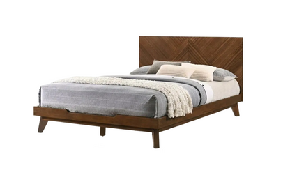 Walnut Wood King Bed